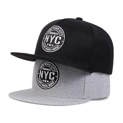 Unisex NEW YORK CITY wyszywane litery czapki hip-hopowe Outdoor regulowane codzienne czapki z daszkiem czapka z filtrem przeciwsłonecznym