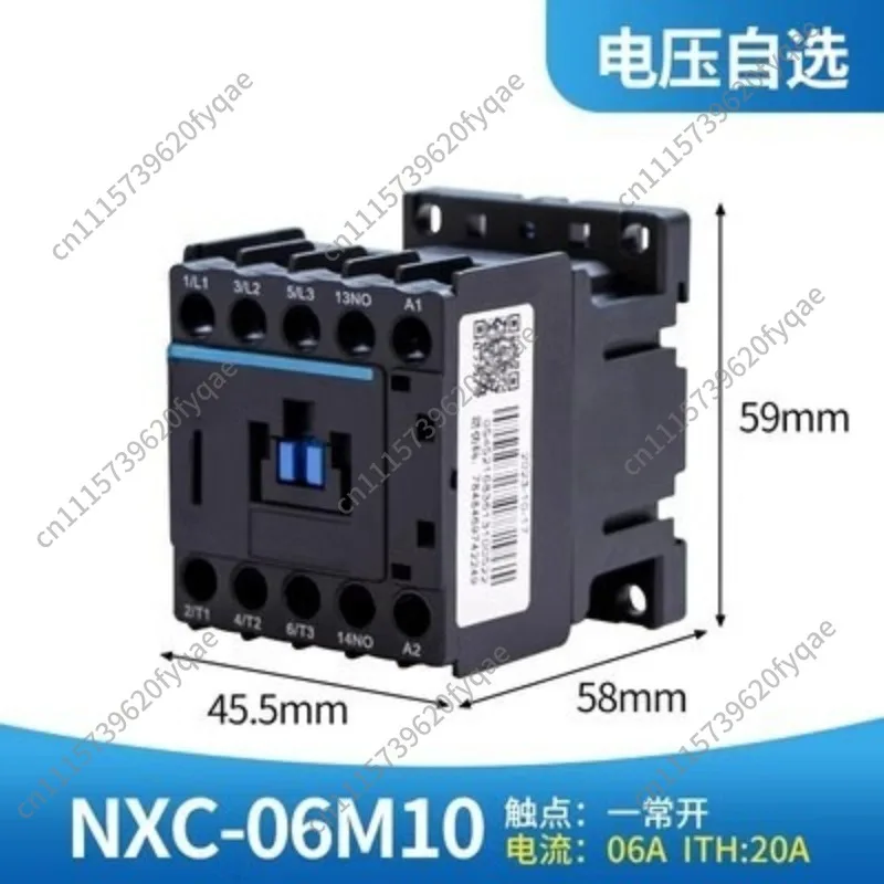 AC24V Mini AC Electromagnetic Contactor NC6-0610 NXC-09M10, AC220V AC380V, Replacement for CJX2 Contactor