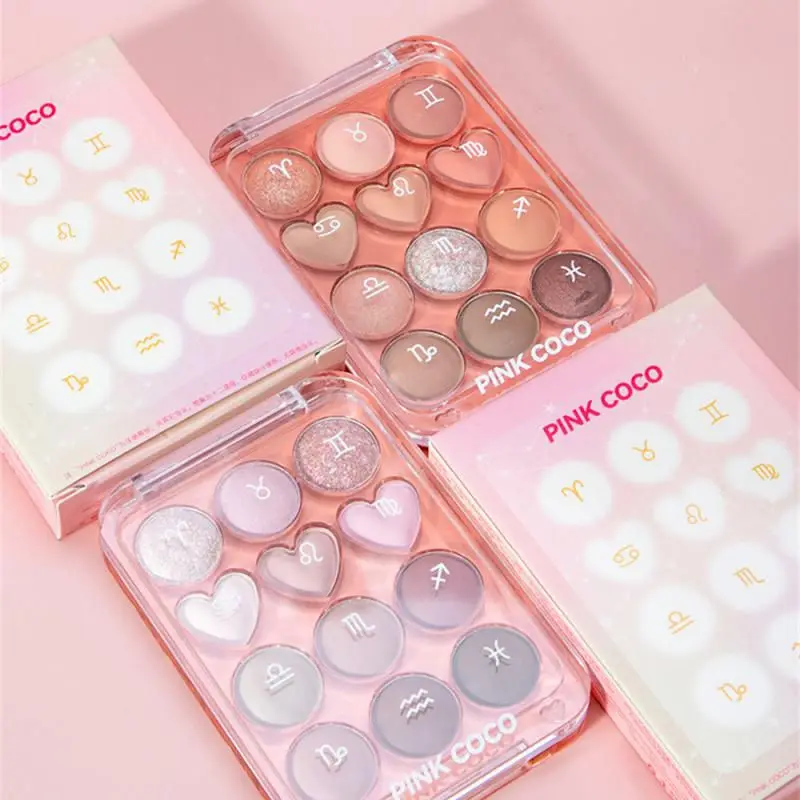 Sombra de ojos brillante, paleta de sombras de larga duración con pincel de sombra de ojos nacarado, pigmentos de ojos mate, impermeable, maquillaje de ojos cosmético