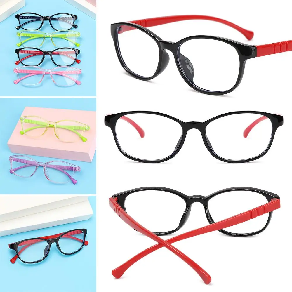 Clear Lens Eyewear Eye Protection Online Classes Comfortable Eyeglasses Kids Glasses Anti Blue Light Ultra Light Frame