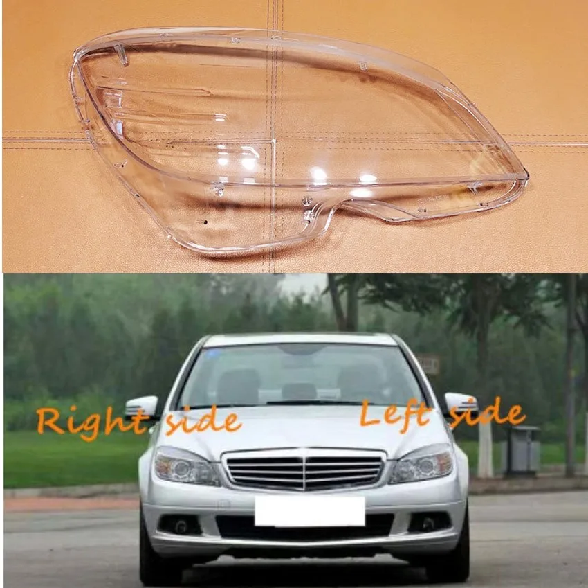 

For Benz C-Class W204 C180 C200 C220 C280 C300 2007 2008 2009 2010 Car Headlight cover Headlamp Lens Auto Shell Cover