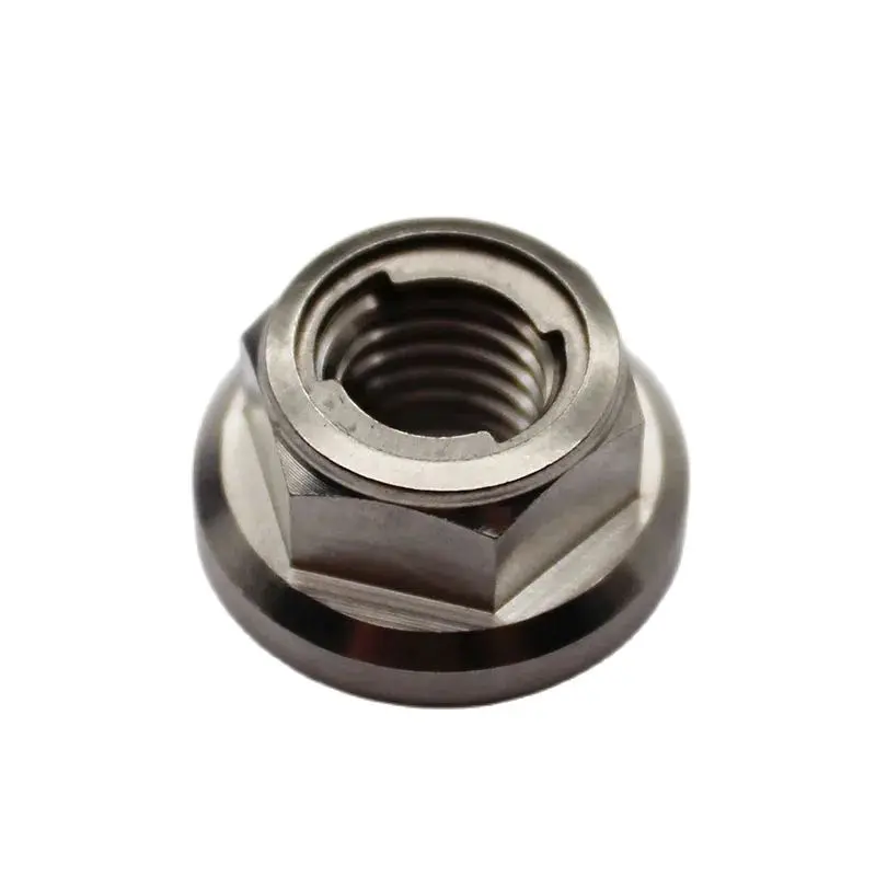 Titanium Flange Nuts Hex 6Al-4V DIN6923 Grade 5 M5 M6 M7 M8 M10 M12 M14 M16 M18 M20