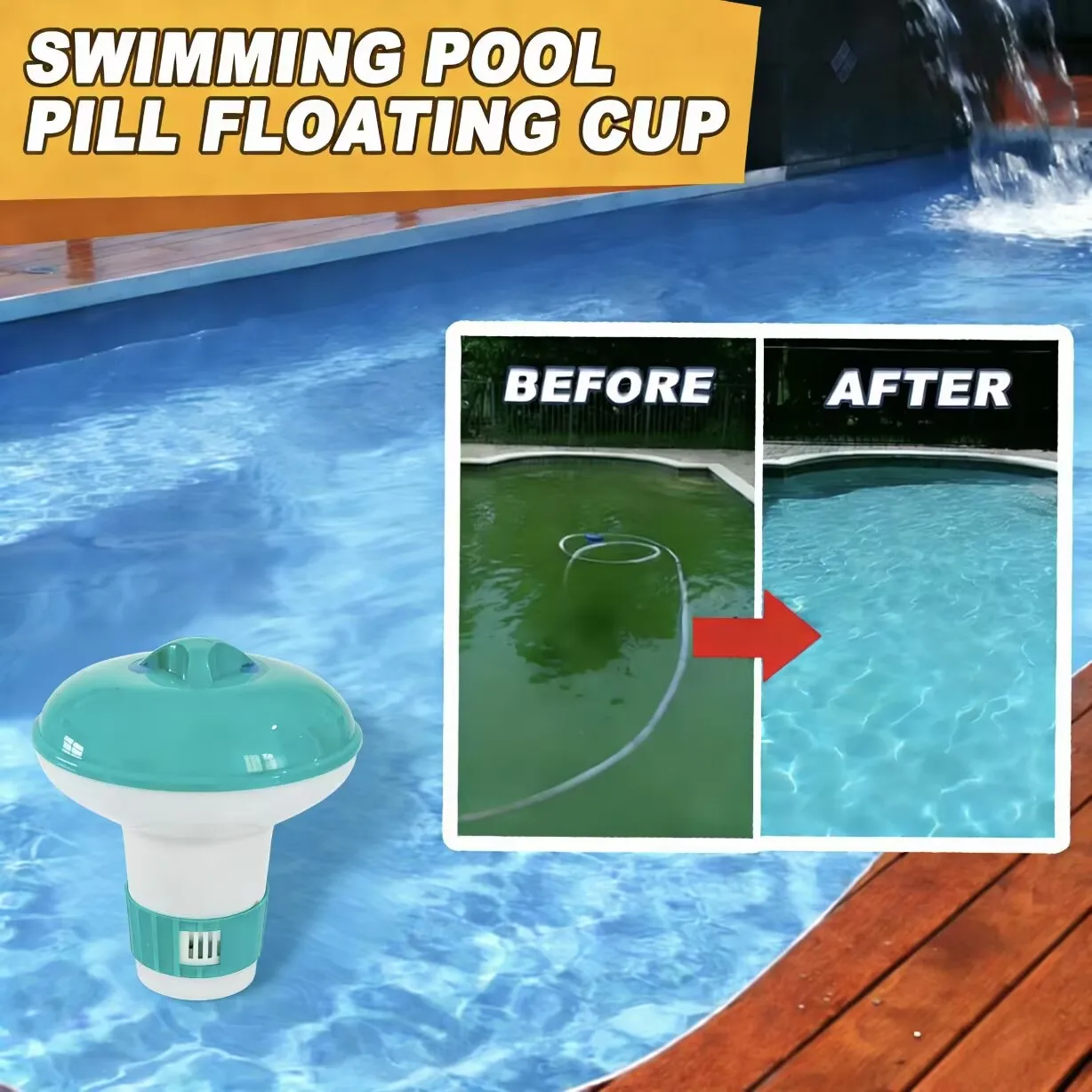 Flutuante piscina flutuador químico cloro bromo comprimidos dispensador flutuante aplicador natação spa banheira de hidromassagem