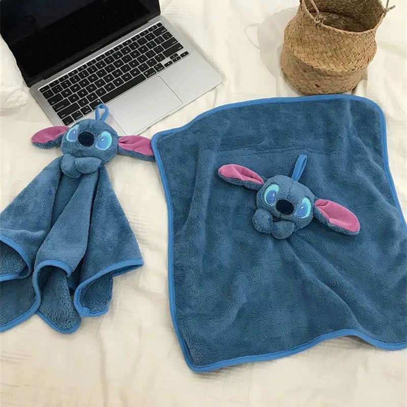 스티치 흡수성 핸드 타월 만화 가정용 두꺼운 걸이형 타월 욕실 주방 빠른 건조 내구성 손수건 선물