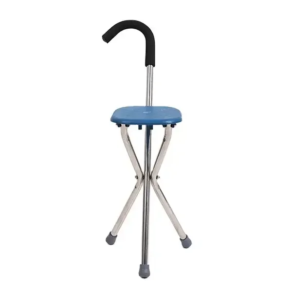 

Aluminum alloy auxiliary walker crutch with seat walker elderly crutches aluminum crutch with chair