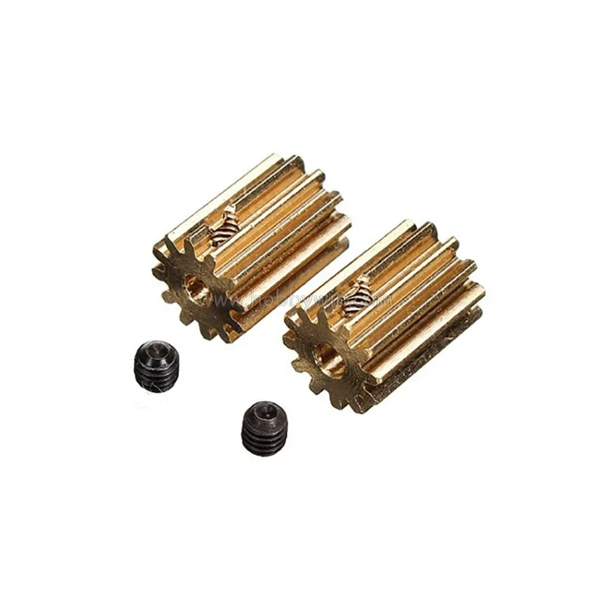 HBX Part 12026 มอเตอร์Pinion Gears 13T(2P) พร้อมสกรู 3*3MmสำหรับHAIBOXING 1/12 RC Buggyรถบรรทุก 12881