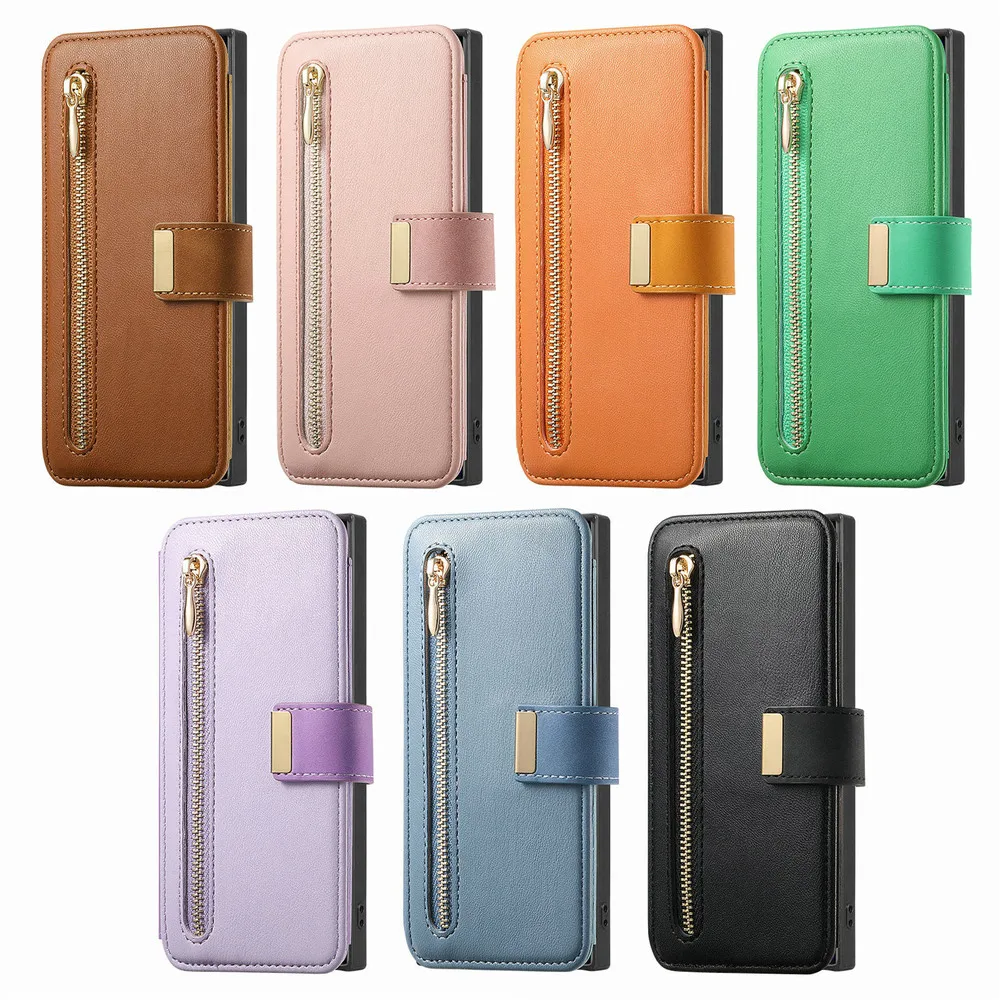 حافظة لهاتف سامسونج S25 Edge 5G 2In1 حافظة جلدية قابلة للفصل بسحاب لهاتف سامسونج جالاكسي S25 Ultra غطاء قلاب S25 S 25 Plus Funda #6