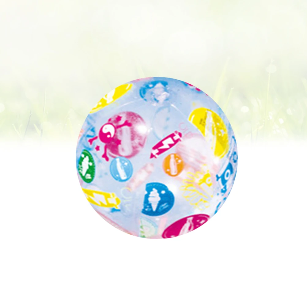 

Fashion Sequin Inflatable Ball Summer Funny Water Fun Play Beach Ball Pool Ball Party Favor for Kids Children(Random Pattern)