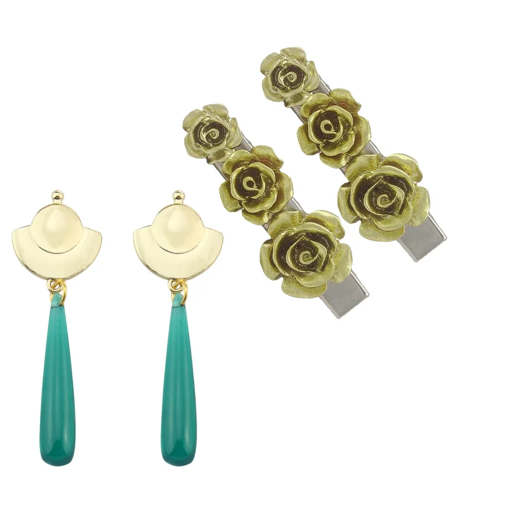 2PCS Anime The Apothecary Diaries Maomao Headdress Cosplay Alloy Flower Hair Clip Props Headwear Accessories women Jewelry Gift