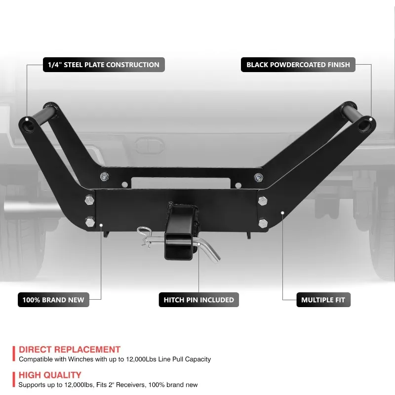 Cradle Winch Mount Mounting Plate Foldable for 2