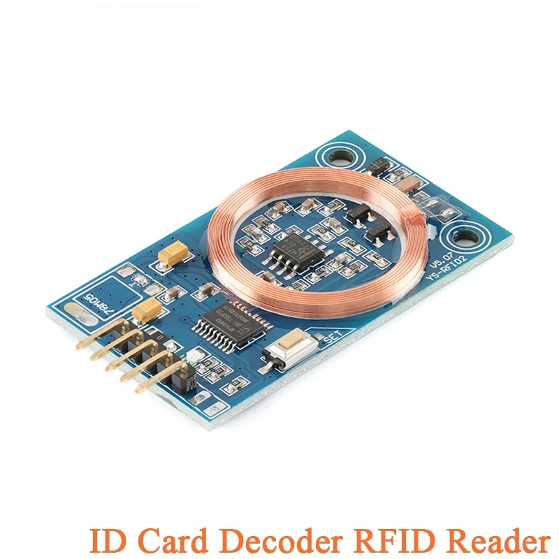 125KHz RFID Reader Module EM4100 TK4100 ID Card Reader UART Serial Output Board for Access Control DIY Project