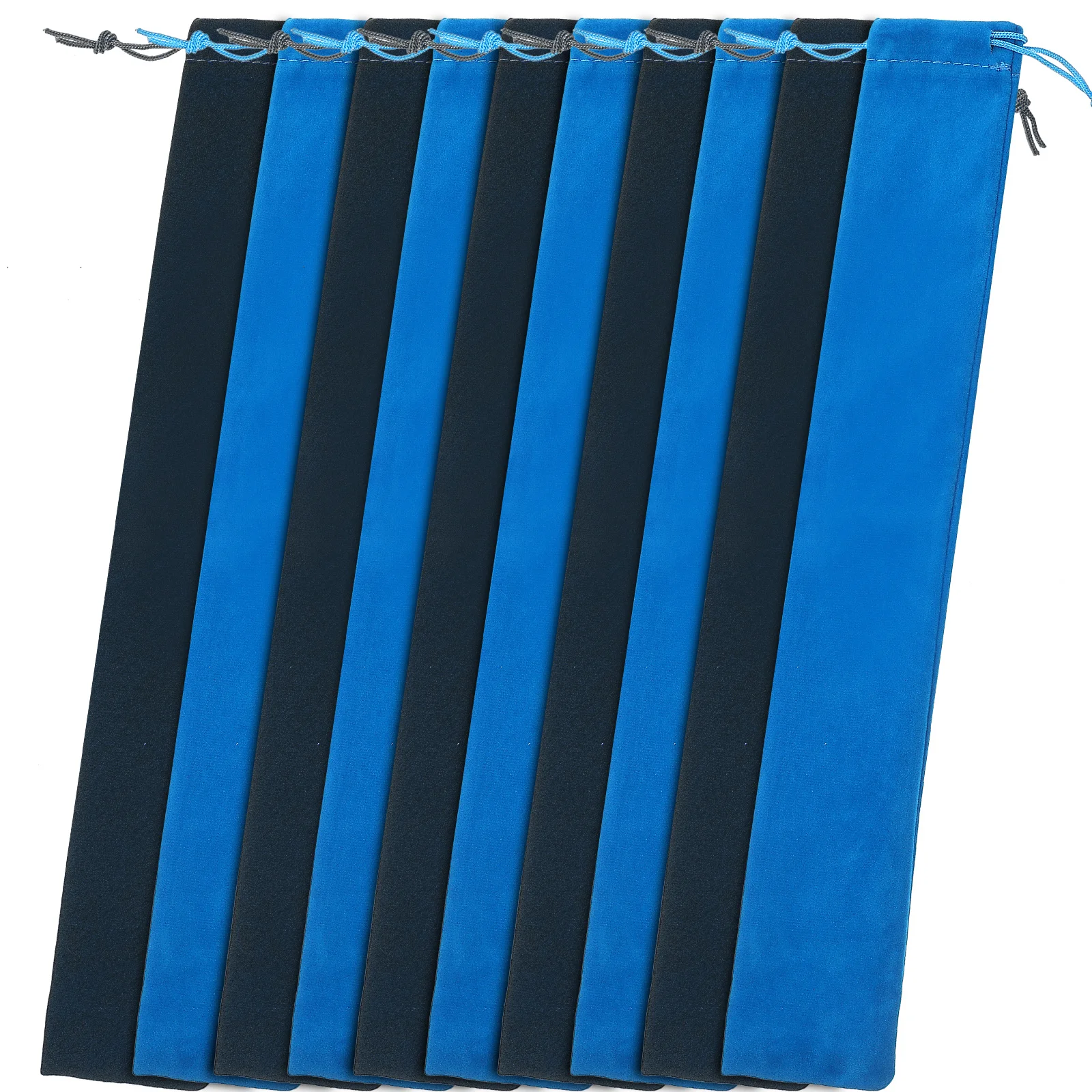 

Soprano Recorder Bag 10Pcs Flute Storage Pouch Flannel Carry Bag for Clarinet Flute Instrument Lightweight Protection