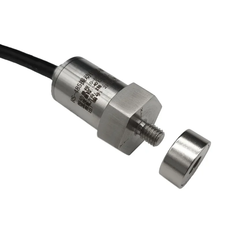 Three Axis Vibration Sensor Single Axis Temperature RS485/LoRa Transmitter High Precision Motor Frequency Monitoring