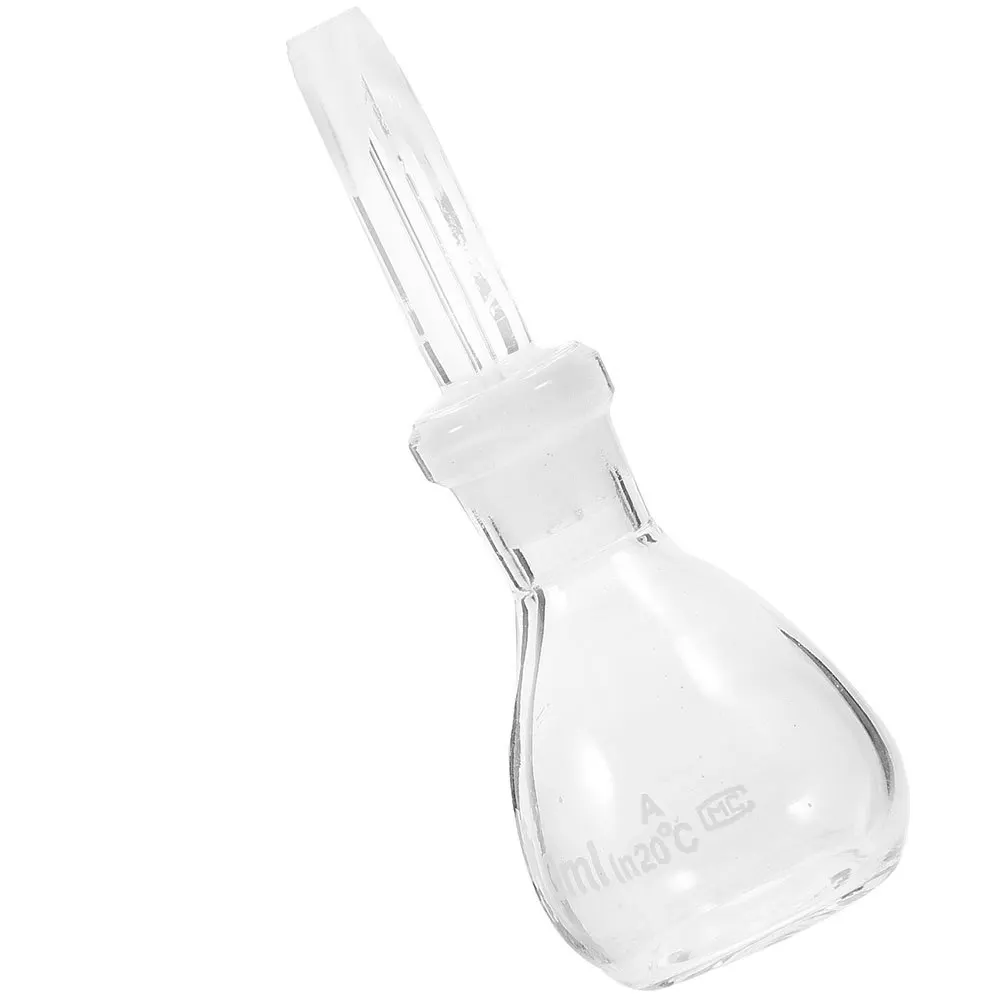 Precision Laboratory Glass Density Bottle 25Ml 50Ml 100Ml with Stopper for Reagent Testing and Fluid Specific Gravity Analysis