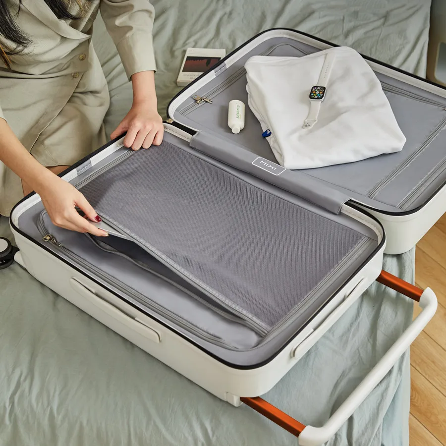 Réi-Valise à roulettes universelle de grande capacité, Valise à roulettes pour étudiants, Boîte à mot de passe pour homme, 600, 24 pouces, 20 pouces, Nouveau