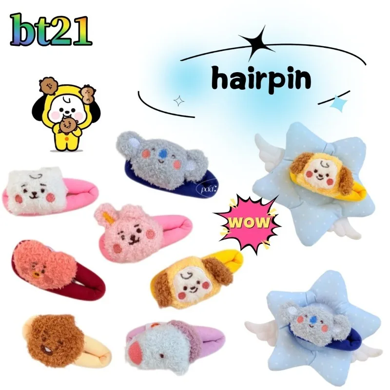 

BT21 fashion cute hair clip, bangs clip, small hair clip, large clip, new hairpin hair accessory, same style as best friend