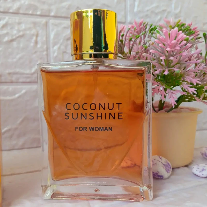 Perfume De coco De marca elegante De gama alta, vainilla fresca, Perfume en aerosol para mujer, fresco, Natural, coco, vacaciones en la playa, Eau De Toilette