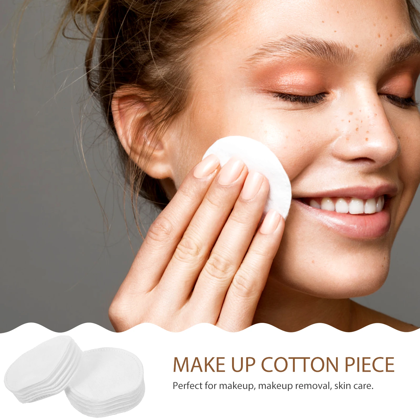 

200 pcs Thickened Makeup Cotton Rounds 3 Layer Facial Cotton Pads Disposable Soft Lightweight Odorless Skin Friendly For Makeup