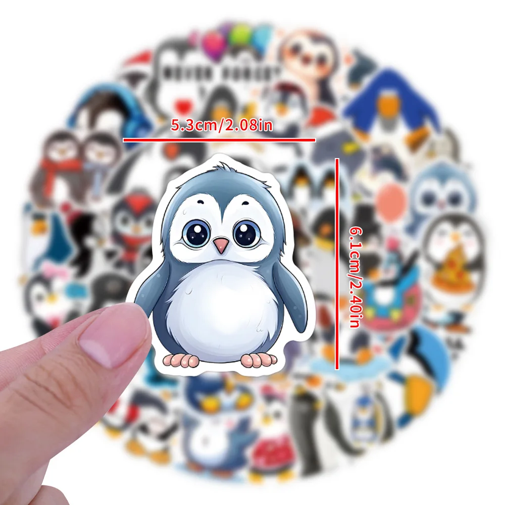 60 قطعة الكرتون لطيف الحيوان البطريق ملصق Kawaii مضحك الديكور DIY بها بنفسك الثلاجة كوب ماء صندوق أدوات مكتب قضية الهاتف المحمول