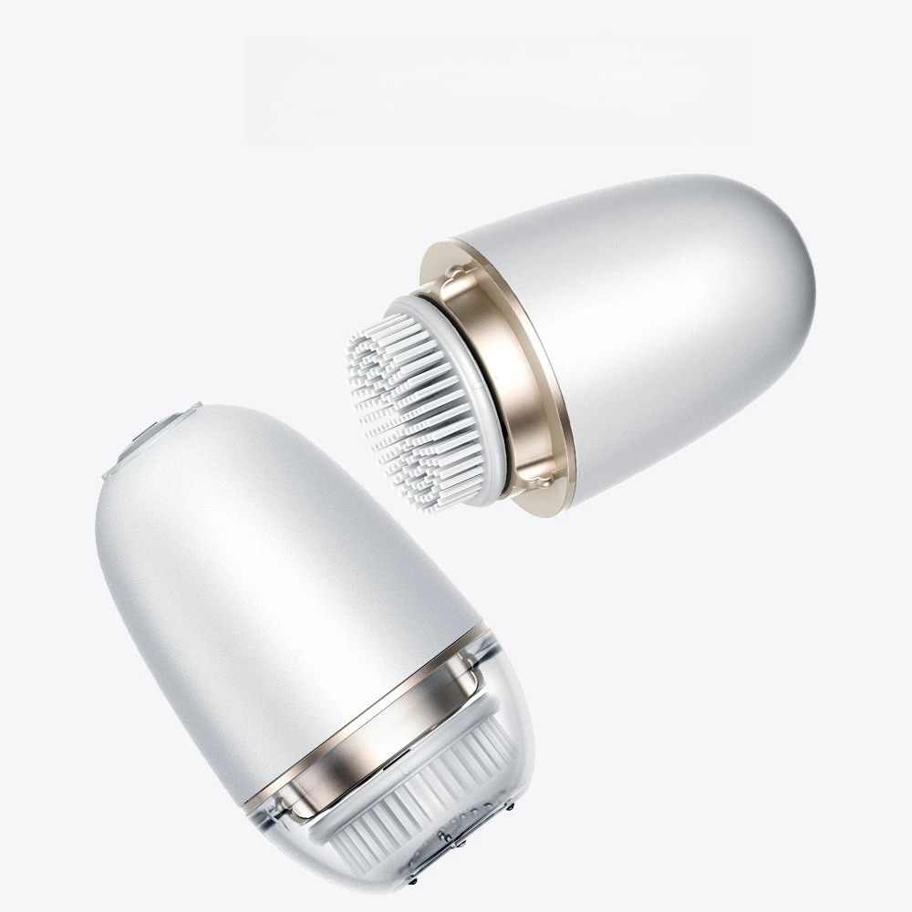 Depurador ultrasónico profesional de la piel, cabezal de cepillo de silicona suave, limpieza profunda para acné y puntos negros