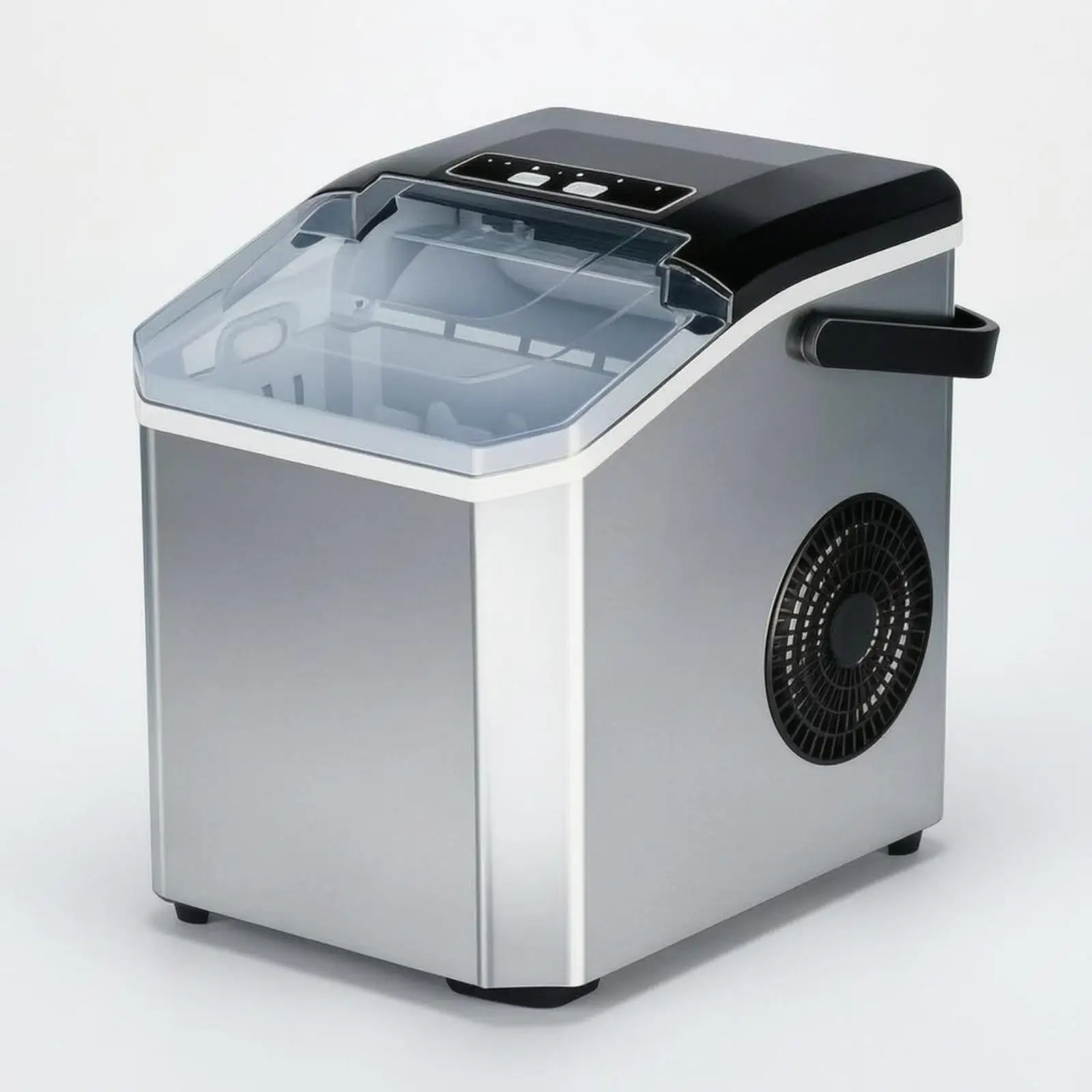 Portable Ice Cube Maker Machine Automatic Mini Countertop Ice Maker Self Cleaning Electric Ice Machine for Home Kitchen