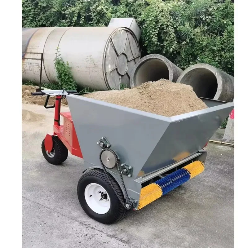 Ride-on Lawn Sand Filling and  Grass Combing Machine Flexible Electric Spreading Sand Machine for Sports Lawn Natural Grass