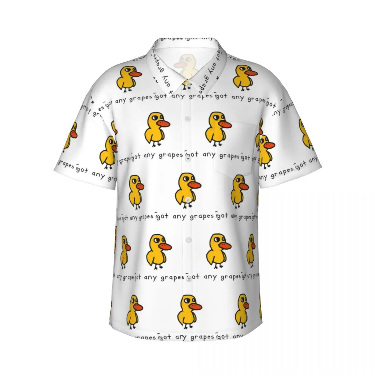 

Got Any Grapes Men's Shirts Hawaiian Short Sleeve Shirt Funny Button Tops for Summer Beach