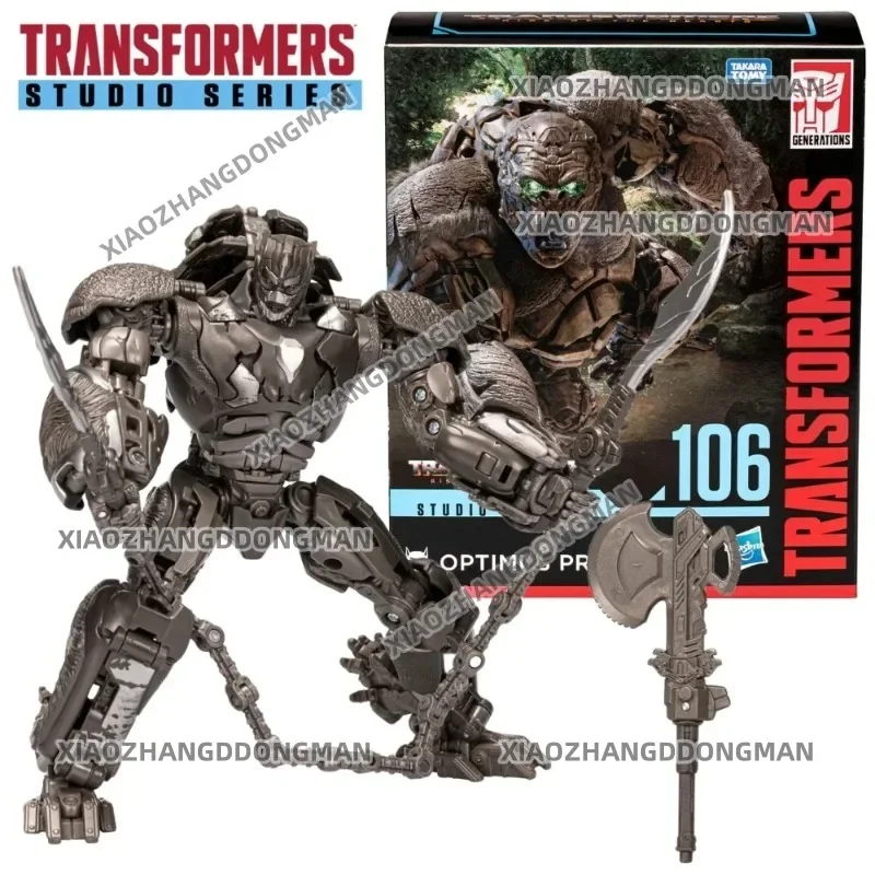 In stock Transformation Toys Studio Series ss106 Optimus Prime Original Leader Beast Rise Action Figure Toy Gift Series