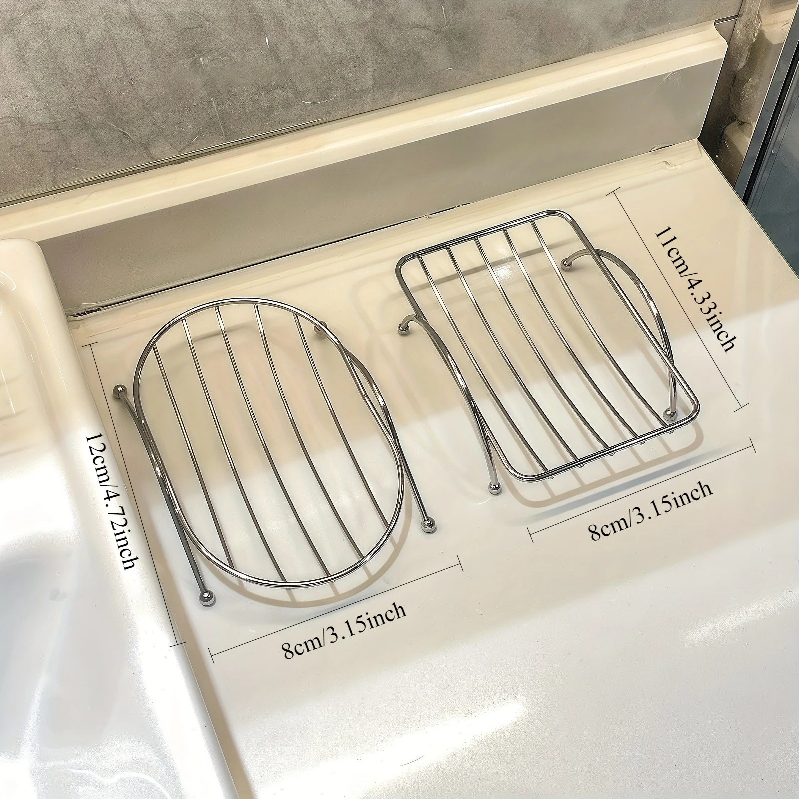 Stainless Steel Soap Dishes Rust-resistant Saver Basket For Bathroom Toilet Shower Soap Holder Case Brand Kitchen Accessories