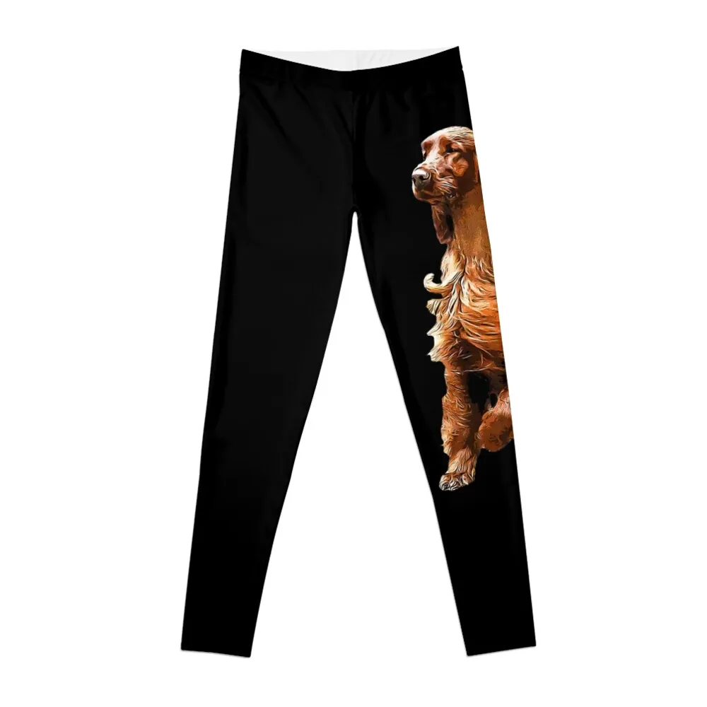 

Irish Setter - Glamorous Dog! Leggings Women's fitness legging pants raises butt gym pants Womens Leggings