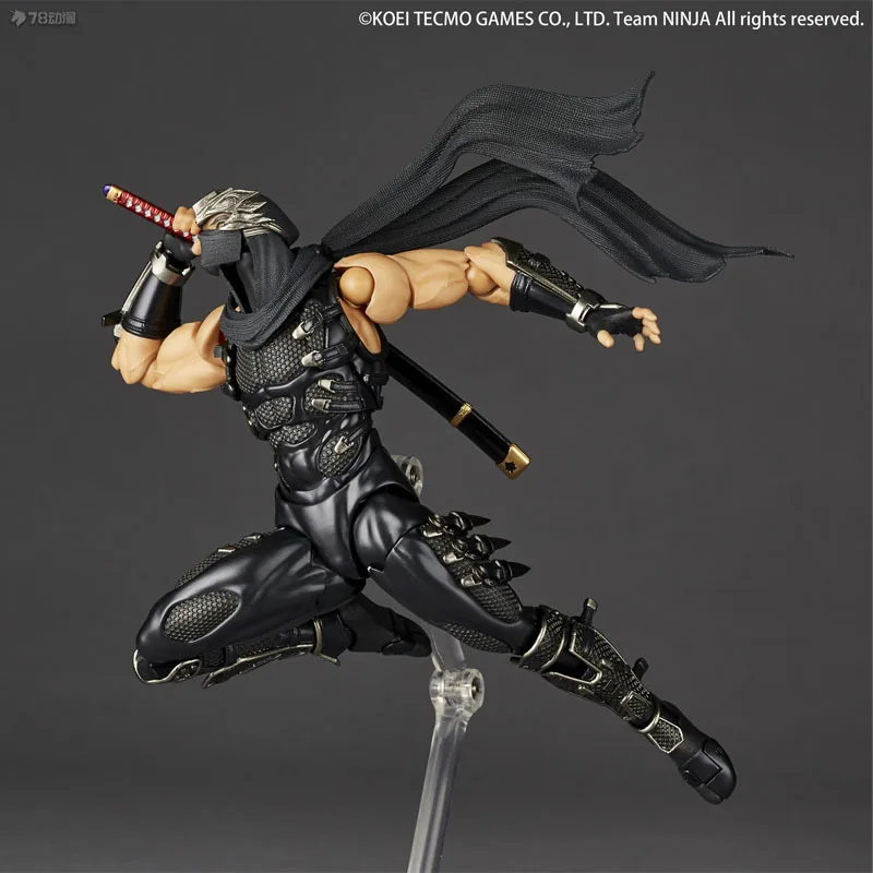 Kaiyodo original incrível yamguchi ryu hayabusa anime figuras de ação brinquedos para meninos presente natal modelo colecionável ornamentos