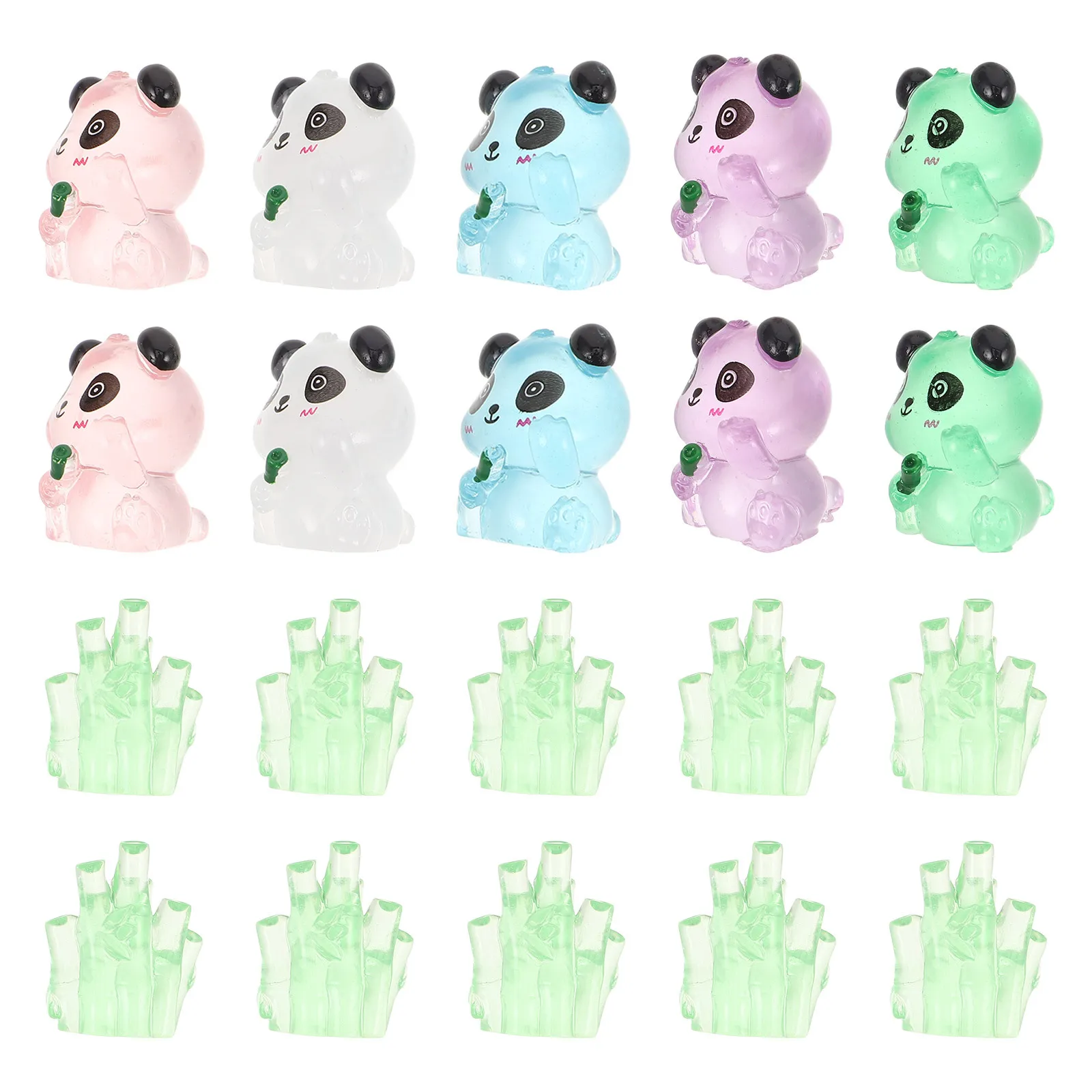 

1 set 1 Set Glow In The Resin Miniatures Luminous Animal Figurines For Home Garden Decor Desktop Dollhouse Craft Cake