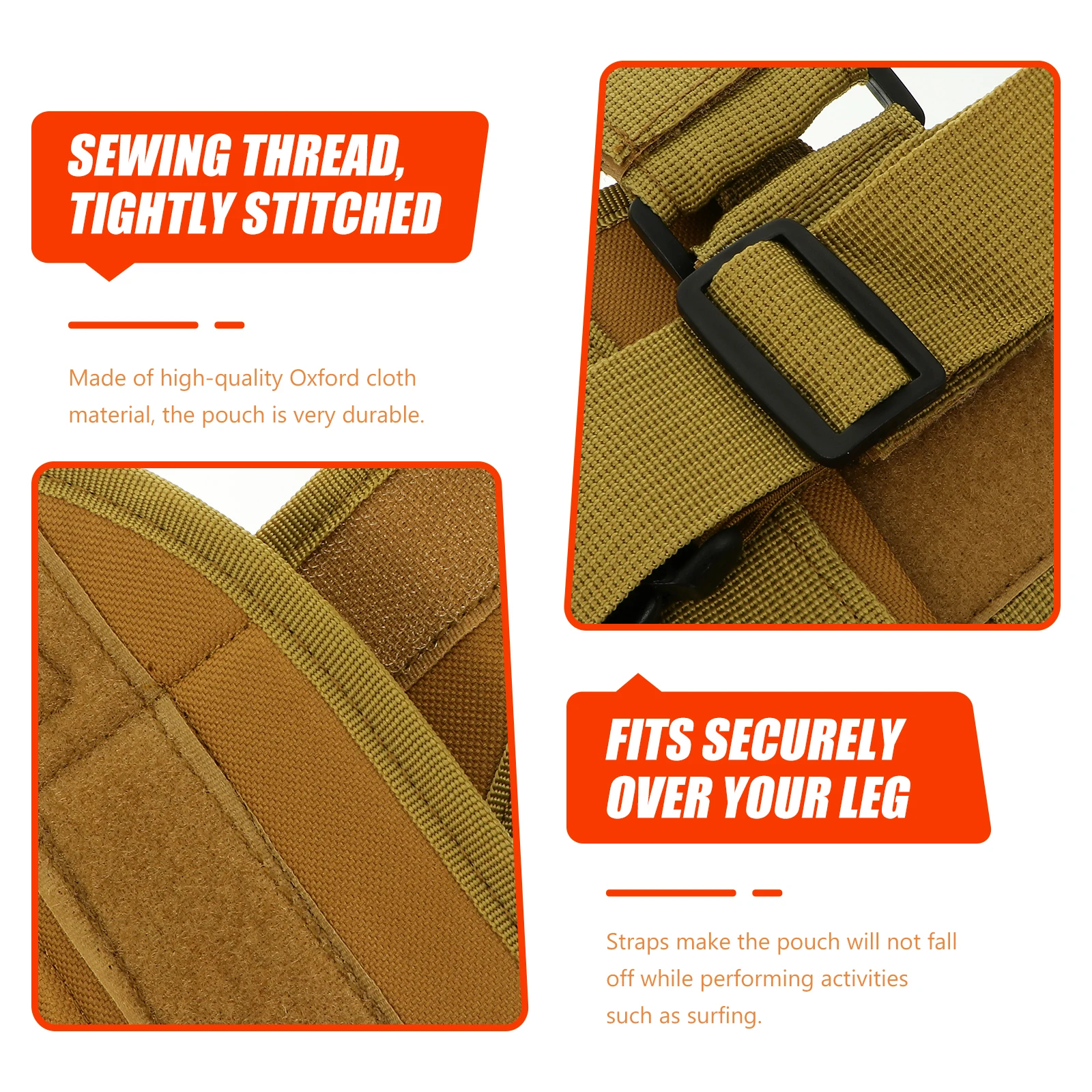 

Tactical Leg Bag Oxford Fabric Waterproof Outdoor Thigh 800d Encryption Pouches