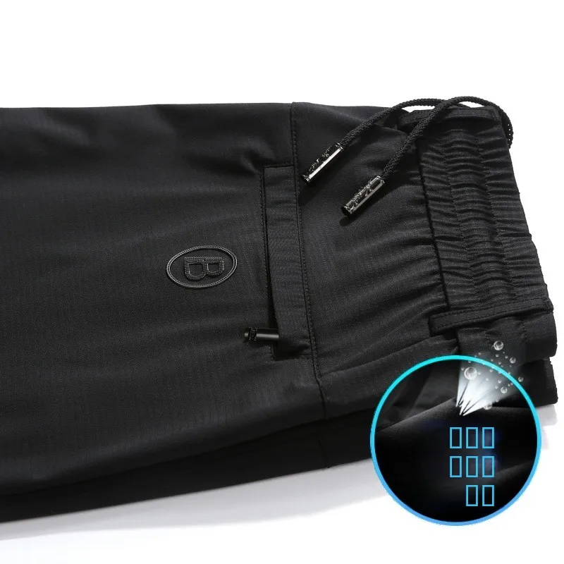 

Мужские повседневные брюки из премиального ледяного шелка: летние, тонкие, свободные, быстросохнущие, спортивные, длинные, дышащие, комфортные, для повседневной носки