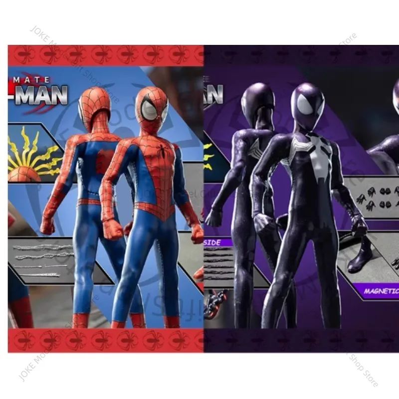 

In Stock Original Dbtoys X 6in Studio 1/12 Studio Ultimate Met-Man Red /Black Spider Hero Full Set PVC Action Figure Model Toy