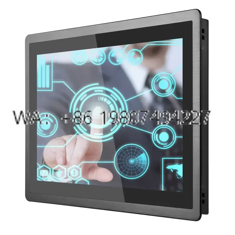 15.6 Inch 10 Point Capacitive Touch Screen Industrial All in One Mini PC Display