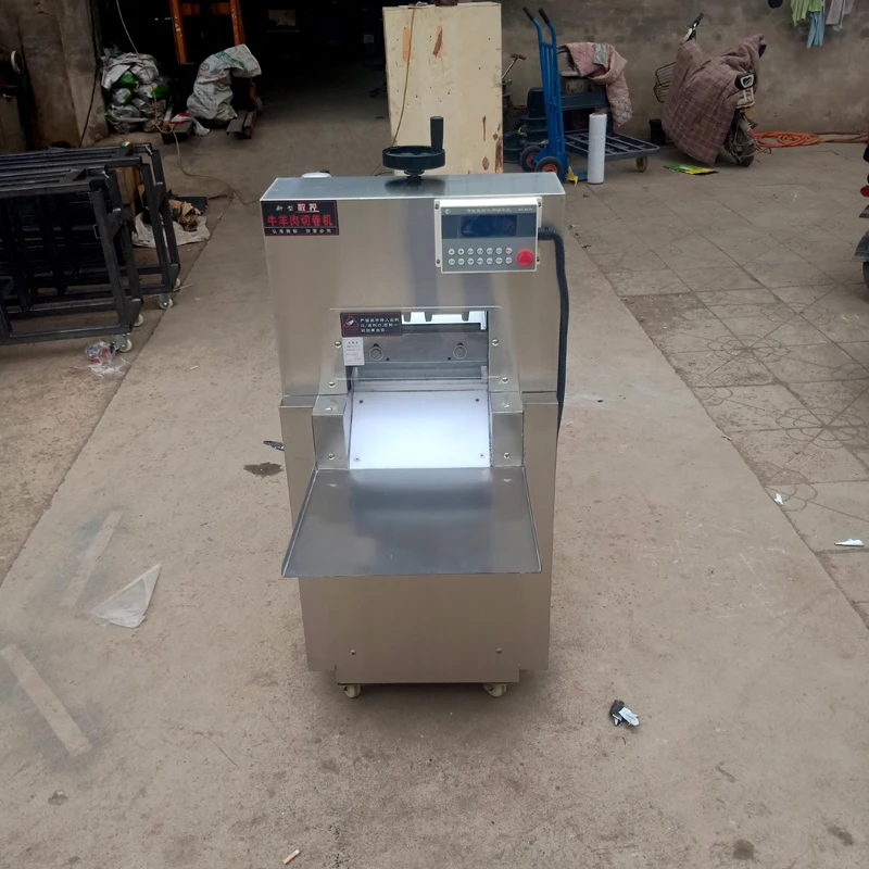 

Commercial Electric Meat Slicer Machine Lamb Beef CNC Double Cut Lamb Roll Maker Mutton Rolls Cutter