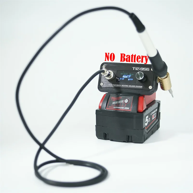 

For Milwaukee 18V lithium battery T12 soldering electric digital soldering iron station suitable for DIY and welding(NO Battery)