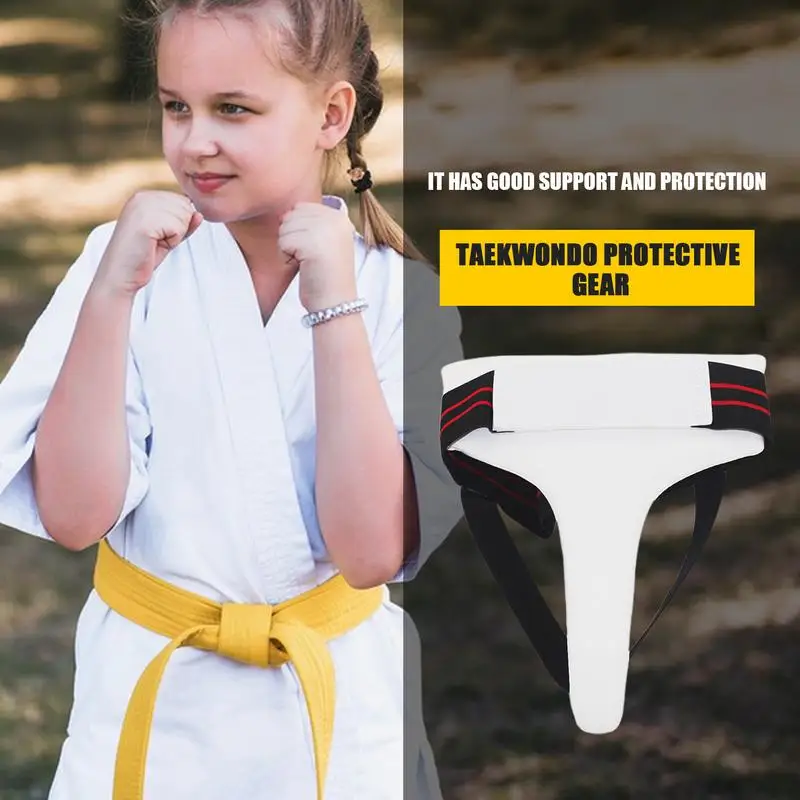 Niños hombres mujeres Protector de entrepierna boxeo Sanda Protector de ingle suspensorio Tanga Taekwondo Karate entrenamiento deportivo protección del pene