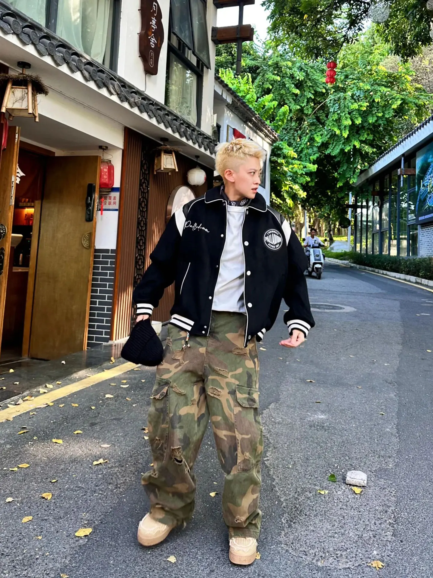 

Мужские свободные джинсы прямого кроя в американском стиле, камуфляжные, из выстиранного денима, повседневные, удобные, рабочие брюки, молодежная мода