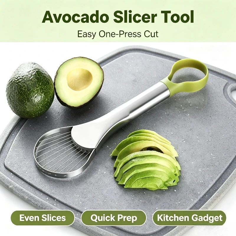 Avocado Knife Gadget Stainless Steel Cutter Kitchen Gadgets Fruit Cutting Artifact All for Kitchen and Home Dragon Fruit Slices