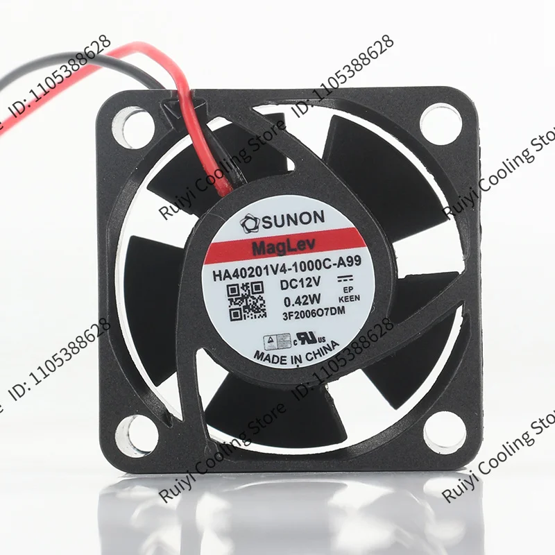 Case power supply cooling fan Original SUNON silent 4020 HA40201V4-1000C-A99 full-size DC12V 0.42W 2-wire