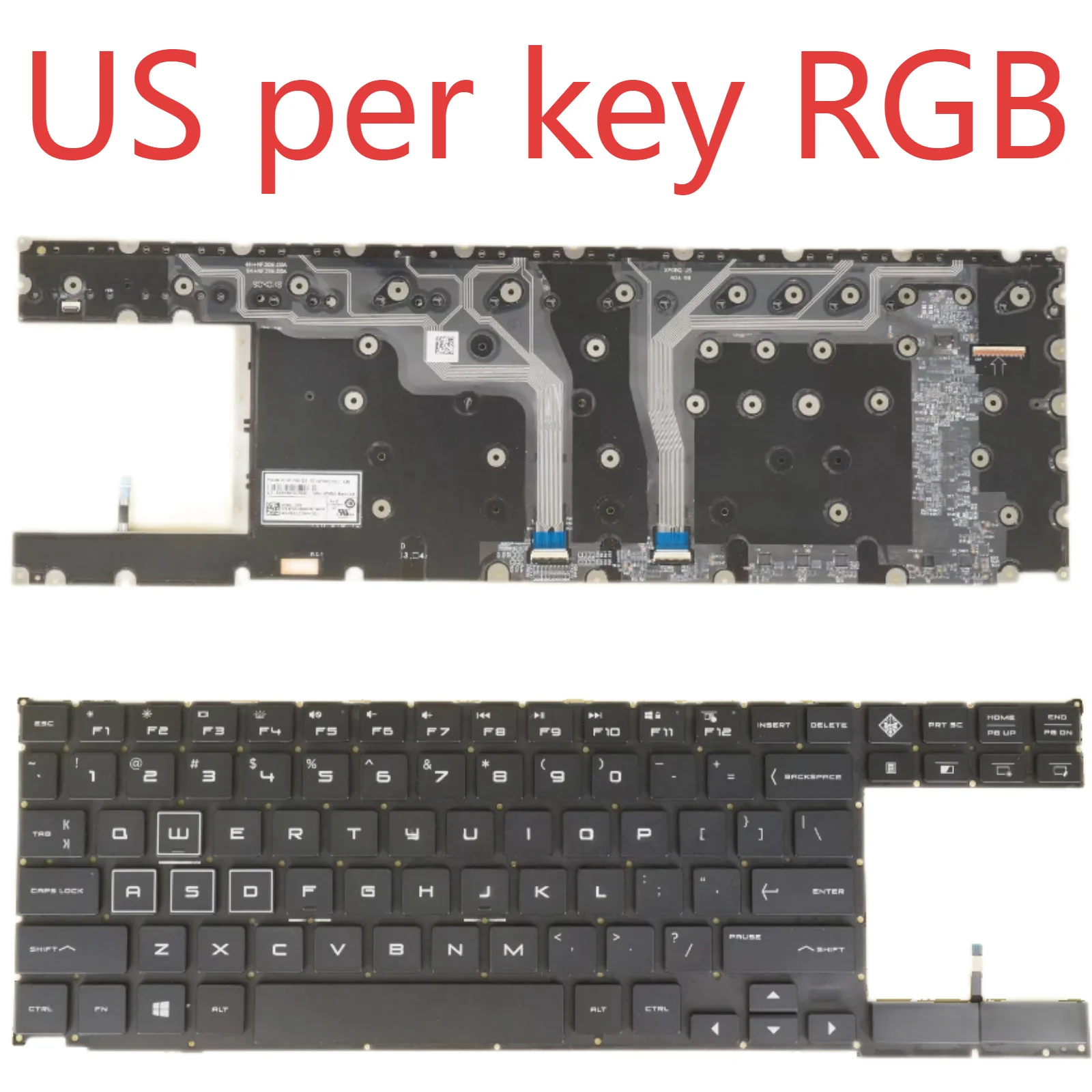 15-DG RGB Backlit Keyboard for HP OMEN X 2S 15-dg 15-dg0000 15-dg0001xx 15-dg0xxx 15-dg0002S/S2 15T-DG000 15-dg0024 Per Key RGB