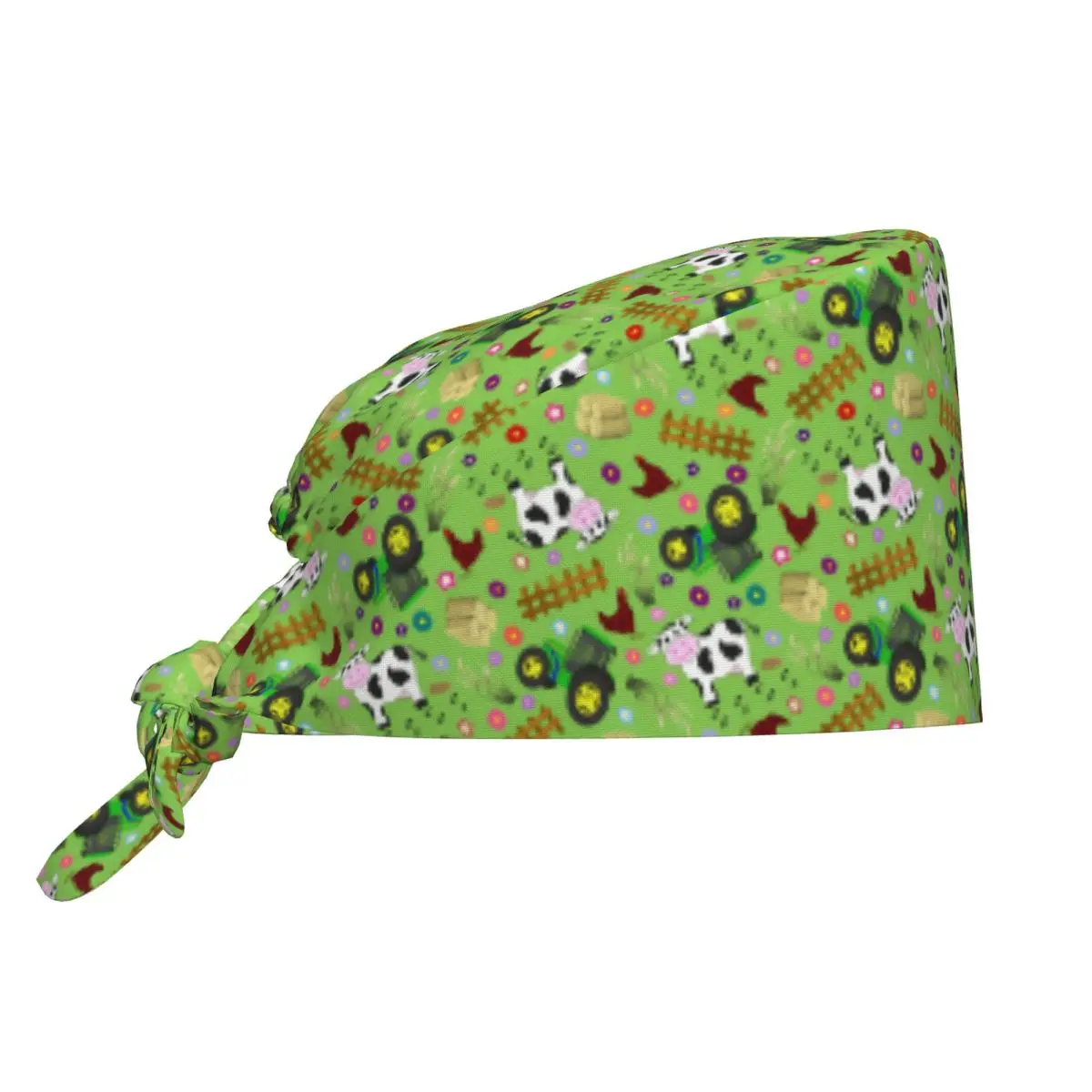 Gorro quirúrgico ajustable para hombre y mujer, estilo vaquero, para granja, tractor, veterinario, enfermería y dentista