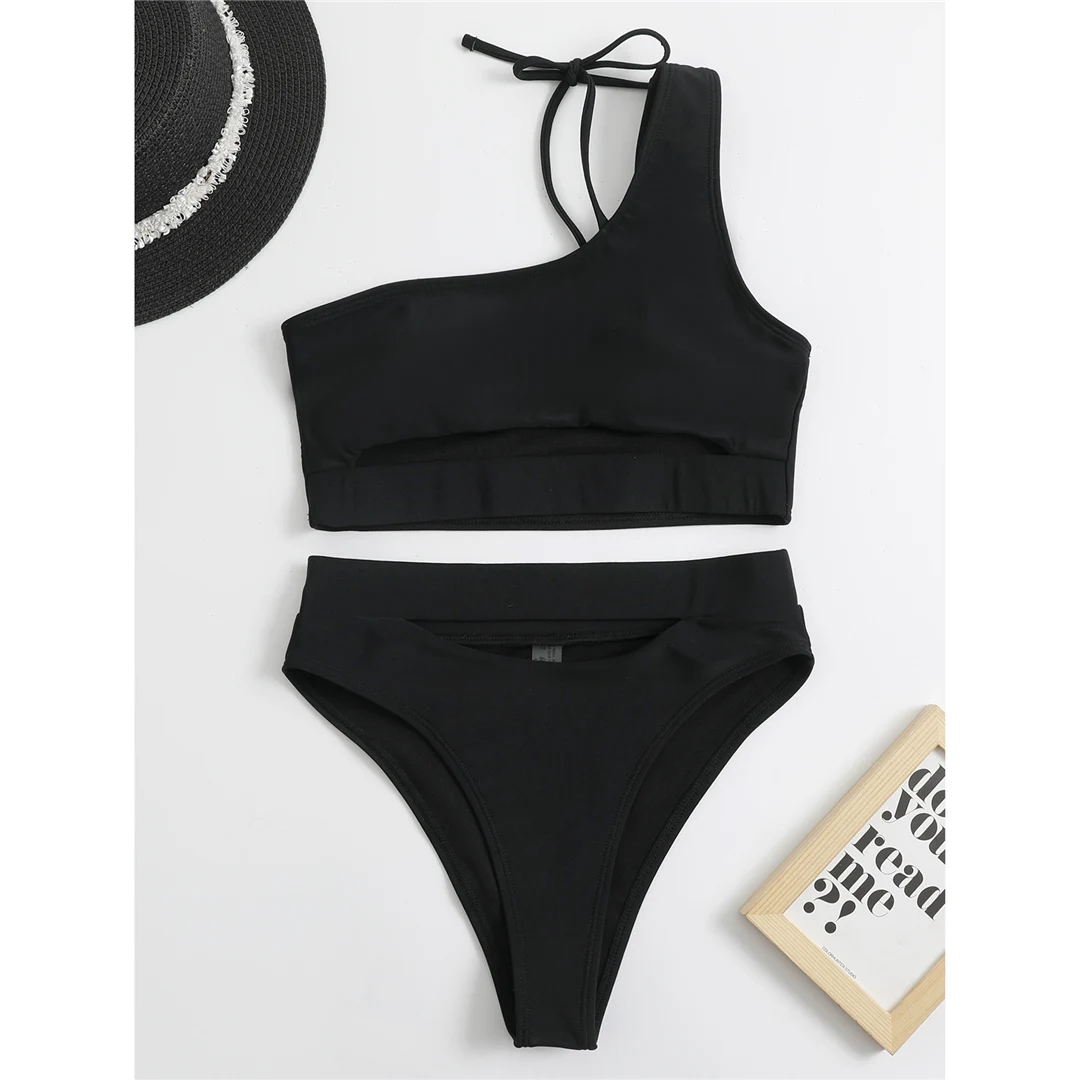 Sexy Badeanzug mit Ausschnitt im Bauchbereich, Damen-Bikini mit hoher Taille, zweiteiliges Bikini-Set, Badebekleidung, Damen-Badeanzug V2549 – Detail 26