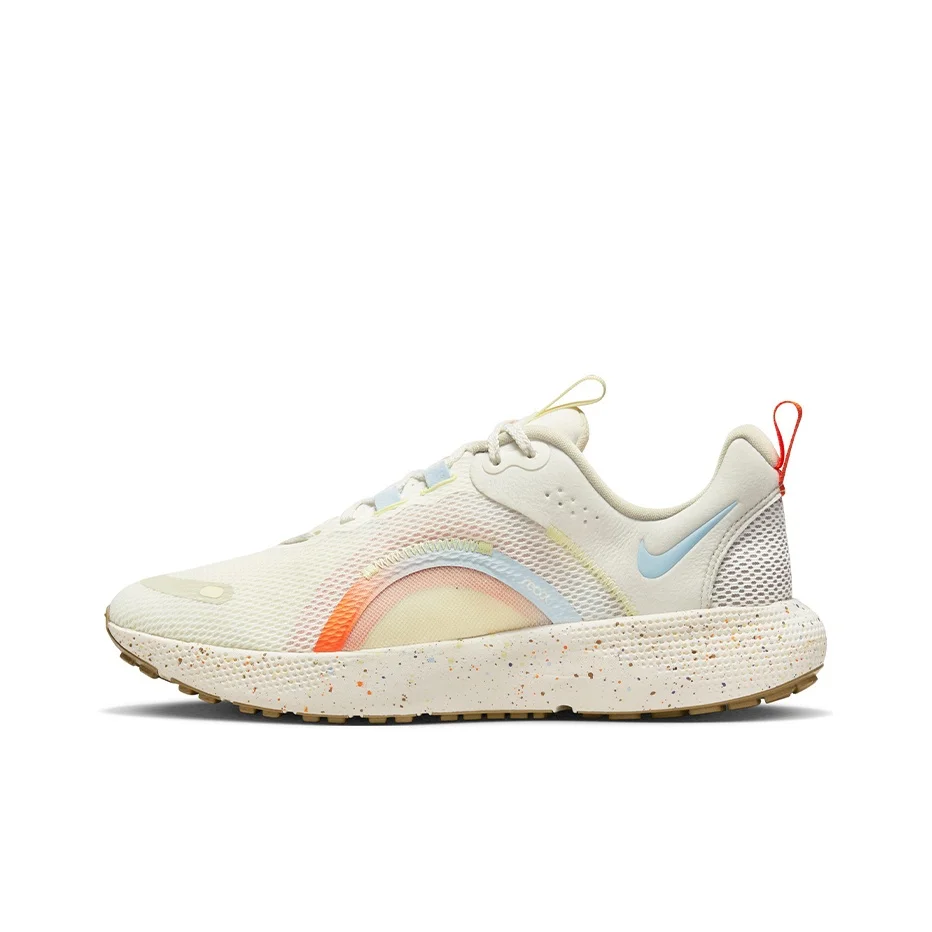Nike React Escape Run 2 Textile, Leather Abrasion Resistant Low top Running Shoes Women's White Blue DX6128-141