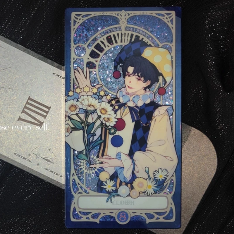 

Подлинный Lord Of Mysteries Merch Klein Moretti Seer Pathway Path 9-проходной путь 0, дурак, акриловый струящийся песок, кирпич Маджонг