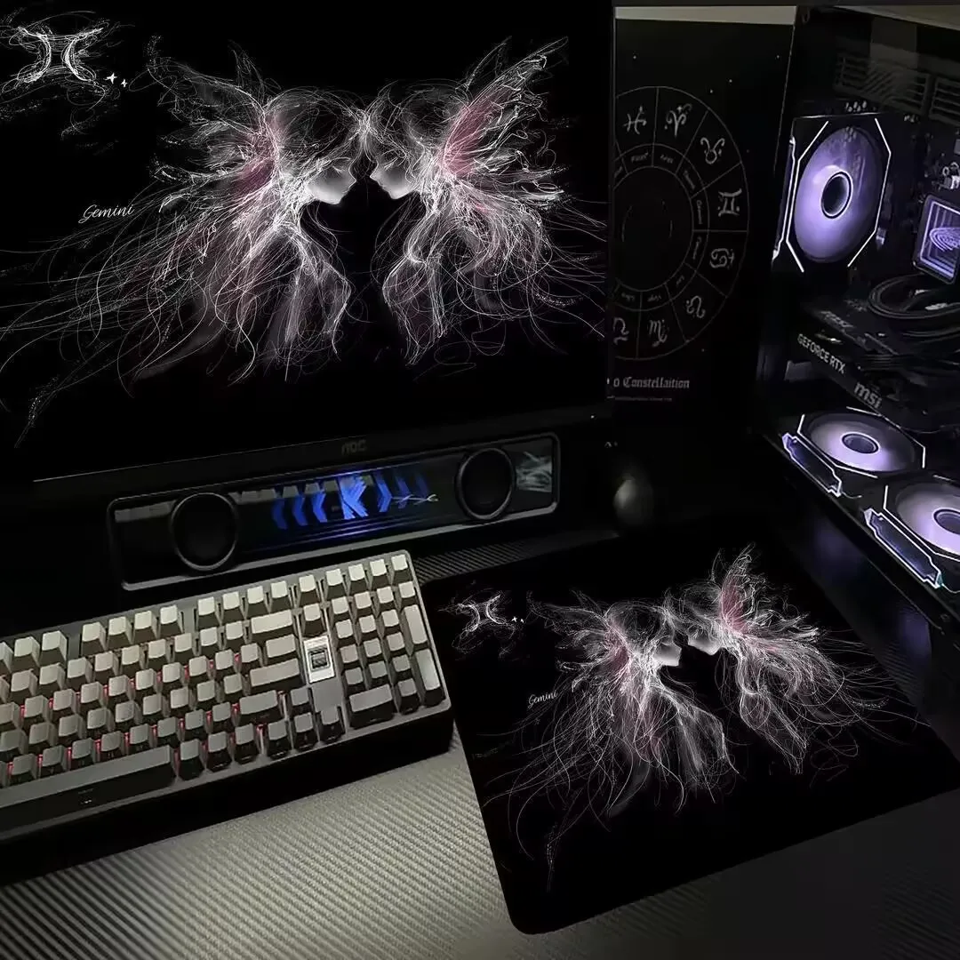 Constellation mouse pad, large size, anime, e-sports, gaming, office, extra large computer, fine surface keyboard, table pad