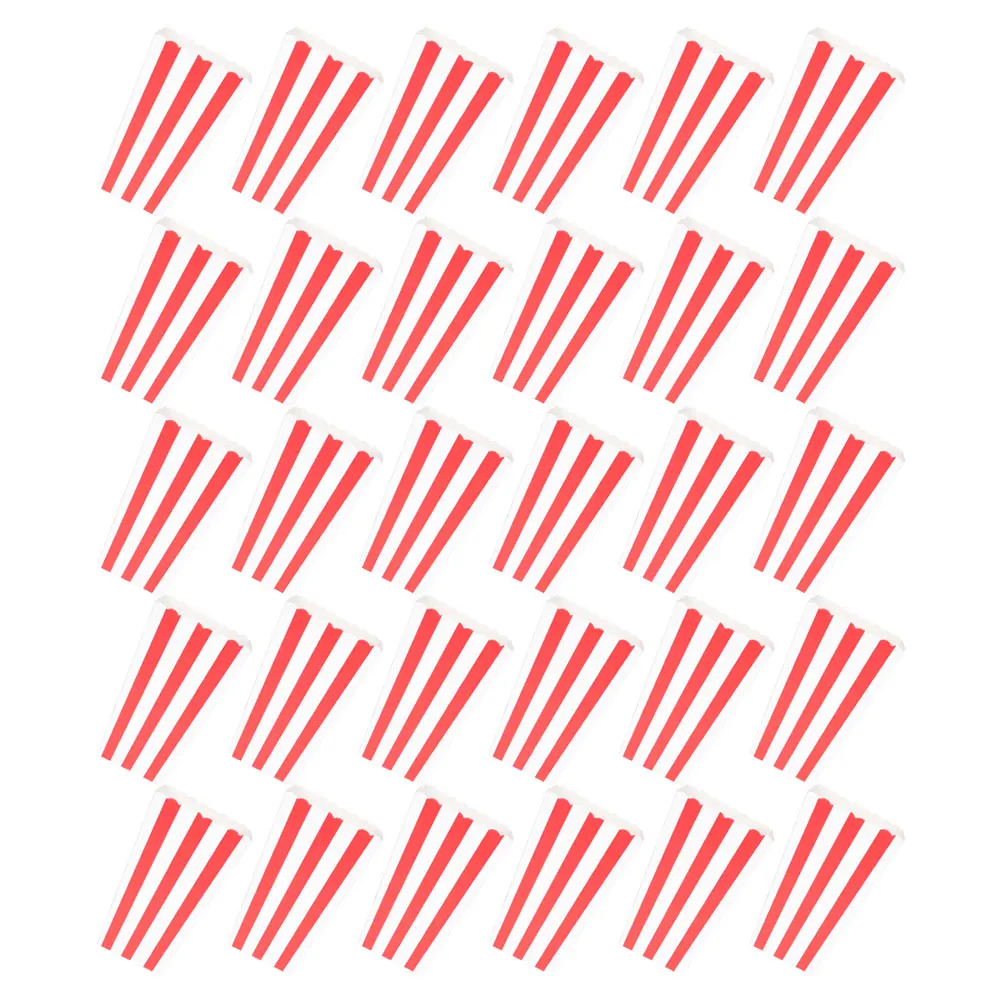 

50 Pcs Popcorn Night Supplies Theater Snack Boxes Decorate Paper Organizer Outdoor Decorations Carnival Bags