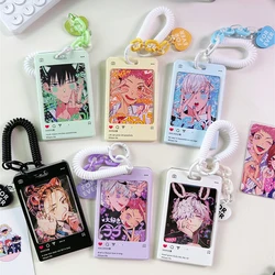 Cute Photo Card Holder Kpop Idol Postcard Protective Case Bus Student ID Card Sleeves Pendant Keychain Ins Kawaii Stationery